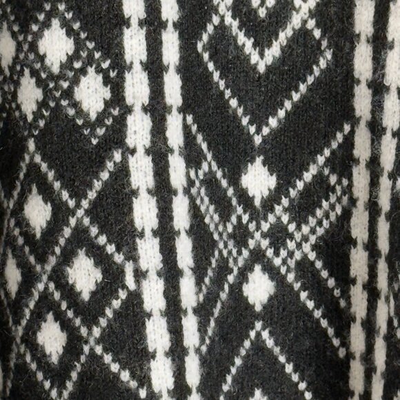 Loft Black & White Turtleneck Sweater (Size XL) - Picture 2 of 9